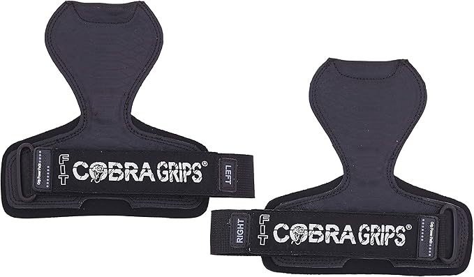 Cobra Grips PRO Weight Lifting Gloves Heavy Duty Straps Alternative with Power Lifting Hooks Padded Wrist Support for Deadlifts & Bodybuilding
