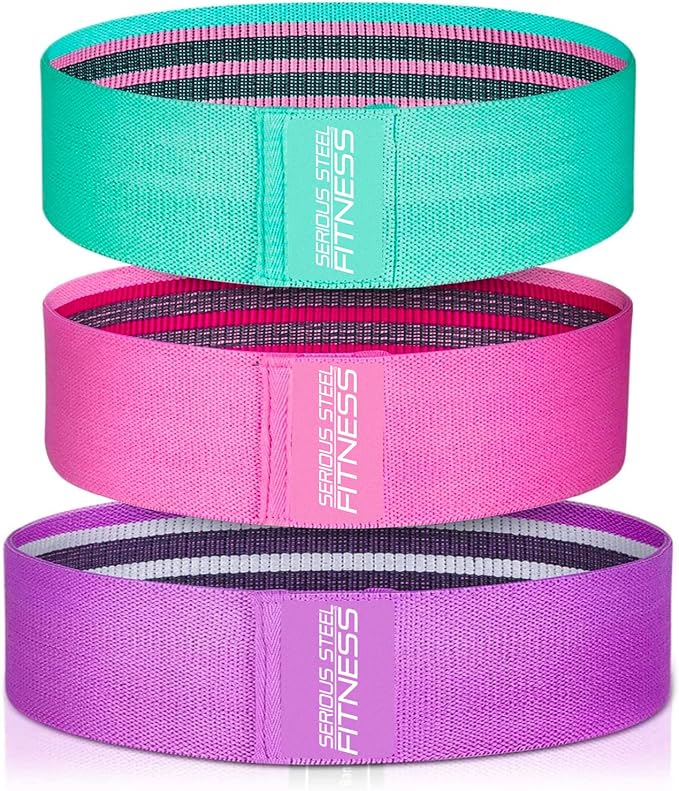 Serious Steel Fitness Hip and Glute Activation Band | Squat & Deadlift Warm-up Band for HIPS and Glutes