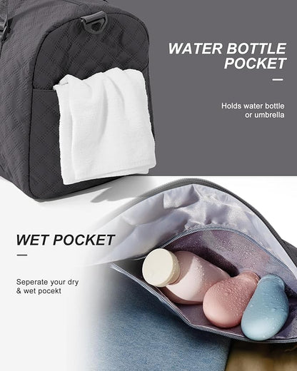 Gym Bag Womens,Travel Duffel Carry on Bag Sport Tote Bag Weekend Overnight Bag