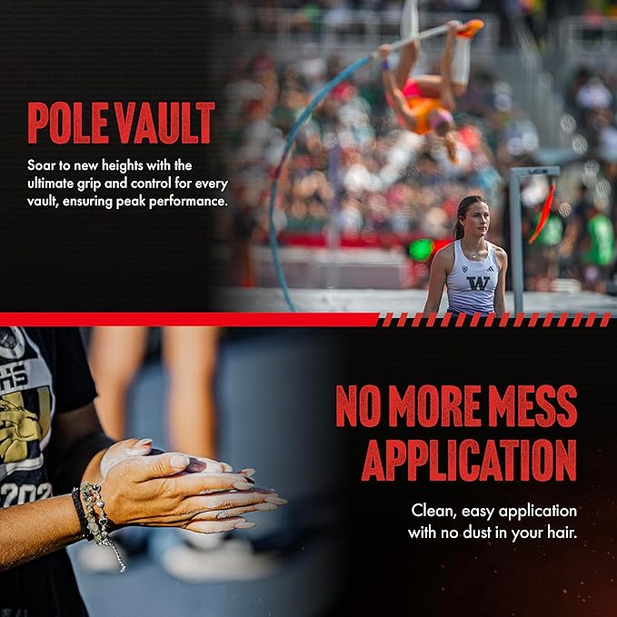 STYK Vaulter Magazine - Enhanced Liquid Chalk, No Mess, Work Out Chalk, Grip Boost, for Weightlifting, Gymnastics, Rock Climbing, Bodybuilding, Pole Vault, Crossfit, and More, Liquid Hand Chalk