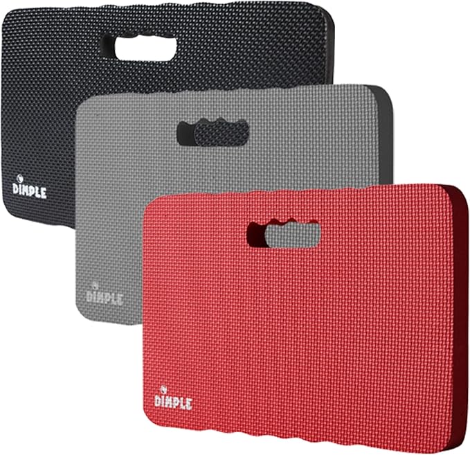 Dimple KTDC314013, High Density Thick Foam Comfort Kneeling Mats Yoga Exercise, Garden Cushions, Knee Pads, (Multi pack, Multi-Color)