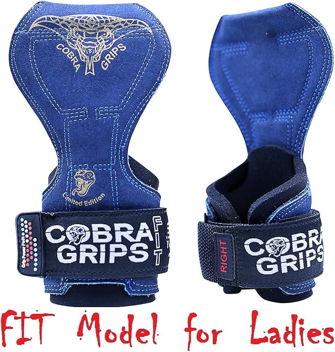 Cobra Grips PRO Weight Lifting Gloves Heavy Duty Straps Alternative with Power Lifting Hooks Padded Wrist Support for Deadlifts & Bodybuilding