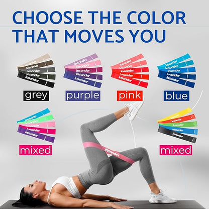 Insonder Resistance Band Set - 5 Exercise Bands for Workout & Fitness