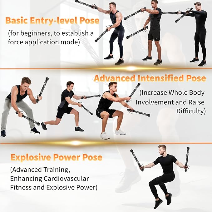 Ropeless Battle Ropes for Home Gym-Portable Cordless Training Rope Fitness Equipment for Men & Women,Weighted Workout Ropes for HIIT,Versatile Exercise Equipment for Home and Travel(Black)