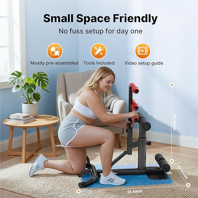 MERACH Deep Squat Machine for Women, Adjustable Glutes Trainer Machine, Core & Leg Exercise, Push Up Board Workout Equipment at Home Gym