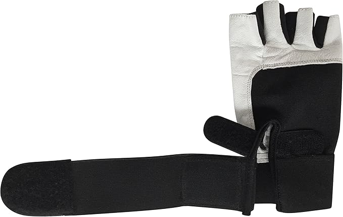 Gym Gloves with Wrist Support for Gym Workout, Crossfit,Weightlifting Black/White or Black Premium Quality Materials.