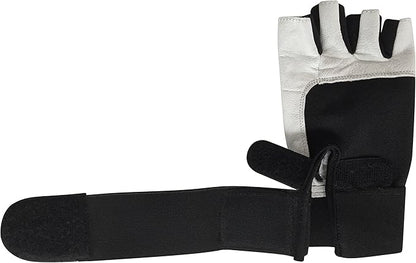 Gym Gloves with Wrist Support for Gym Workout, Crossfit,Weightlifting Black/White or Black Premium Quality Materials.