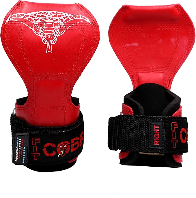 Cobra Grips PRO Weight Lifting Gloves Heavy Duty Straps Alternative with Power Lifting Hooks Padded Wrist Support for Deadlifts & Bodybuilding