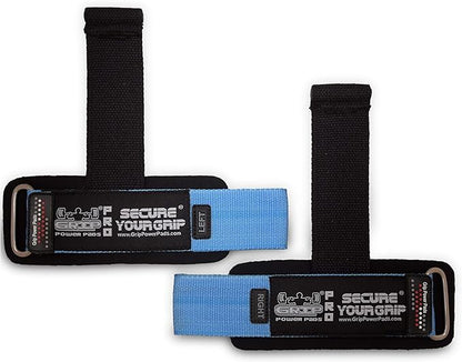 Gym Lifting Dowel Straps Neoprene Padded Wrist Wraps for Weight Training, Bodybuilding & Fitness – Wrist and Grip Support, 2 Pack (Blue)