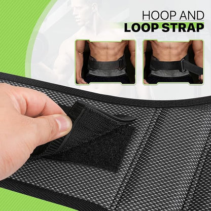 Weight Lifting Belt for Men Women, 8" Back and Lumbar Support Gym Belt for Bodybuilding, Fitness, Powerlifting, Cross Training