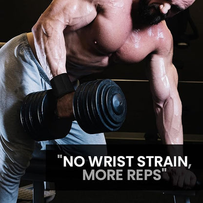 18" OG-Grade Wrist Wraps for Weightlifting – Heavy Duty Wrist Support with Thumb Loop & Lockdown Strap – Wrist Straps for Powerlifting, Bench Press & Gym Training