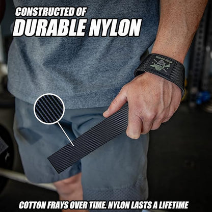 Iron Infidel Weight Lifting Straps - Wrist Straps for Weight Lifting, Deadlifting, Exercise, Crossfit, Strength Training, Olympic Lifts - Gym Straps for Grip Strength on Bar
