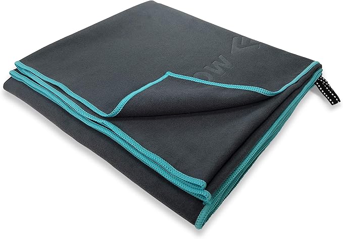 Flow Swim Gear Flow Hydro Sport Towel - Microfiber Quick Dry Swimming Towels for Swim, Pool, Triathlon, and Other Water Sports in Medium and Large Sizes (Gray, X-Large (72" X 40"))