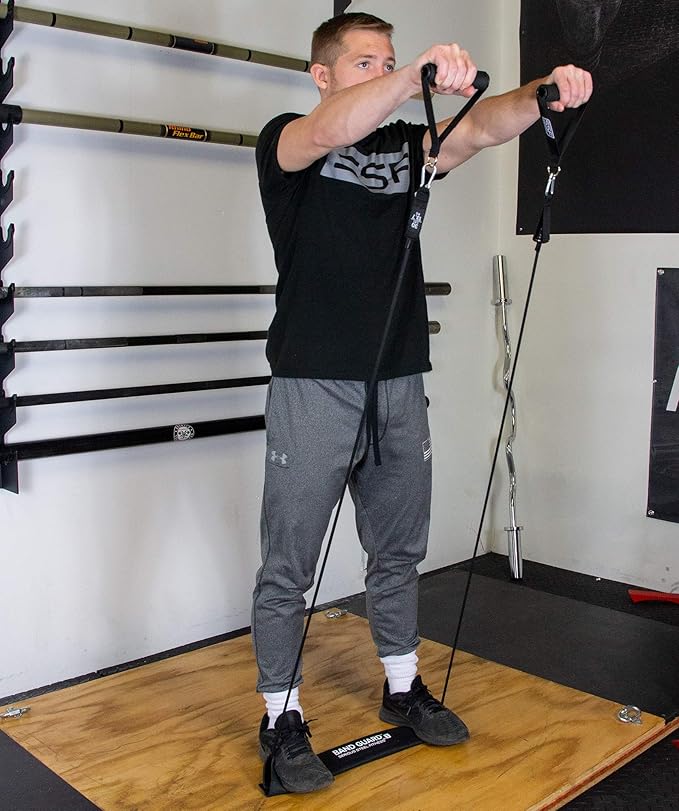 Serious Steel Resistance Tube Band Set Includes Handles, Door Anchor and Ankle Straps (100 lbs Set or 165 lbs Set)