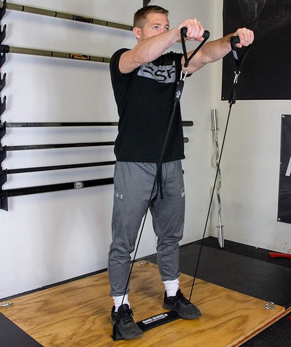 Serious Steel Resistance Tube Band Set Includes Handles, Door Anchor and Ankle Straps (100 lbs Set or 165 lbs Set)