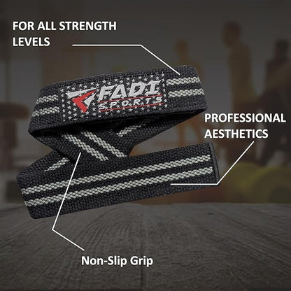 Lifting Wrist Straps for Weightlifting, Bodybuilding, Powerlifting & Deadlifts – 24 Inch Cotton Straps with Padded Neoprene for Strength Training & Grip Support