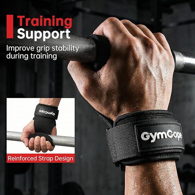 Weight Lifting Hooks for Deadlifting, Heavy Duty Deadlift Lifting Hooks with Enhanced Grip and Wrist Support, Secure Gym Hook Straps for Strength Training, Powerlifting, Bodybuilding, Pull Workouts, 1 Pair, Black