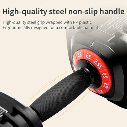 Shaking Weight Adjustable Dumbbell Set 22-66 lbs,Weight for Full Body Workout, Home Gym Equipment for Men & Women, Adjustable Weight for Arm & Core Training, Chest Exercise Equipment Fitness Dumbbells