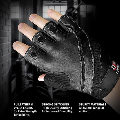 DXM SPORTS Workout Gloves for Men, Gym Weight Lifting Gloves with Wrist Support - Breathable, Anti-Slip Gloves for Exercise, Fitness, Cycling, Training, Outdoor Sports