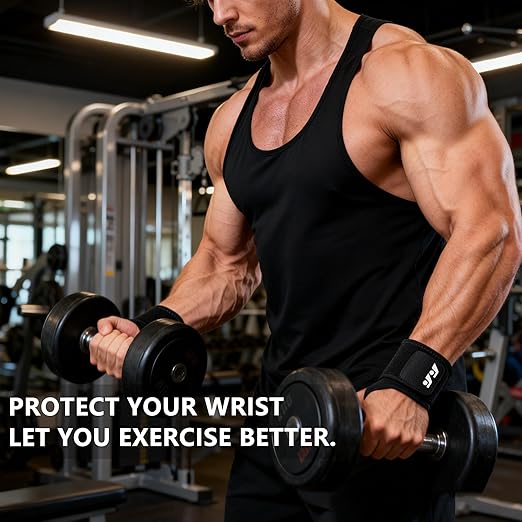 Wrist Brace Men Wrist Support Women Sports Exercise Training Hand Protector Neoprene Wrist Wraps with Thumb Loops -Suitable for Both Right and Left Hands
