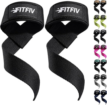 Lifting Straps for Weightlifting, Lifting Wrist Straps for Gym Strength Training, Neoprene-padded Wrist Cushion - Men & Women