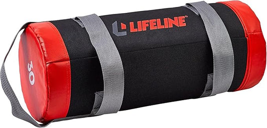 Lifeline Fitness Heavy Duty Combat Bag - Multiple Weight Options - Weighted Sandbag for Gym, Home, and Workout Equipment - Multiple Handles for Curl, Press, and Other Exercises