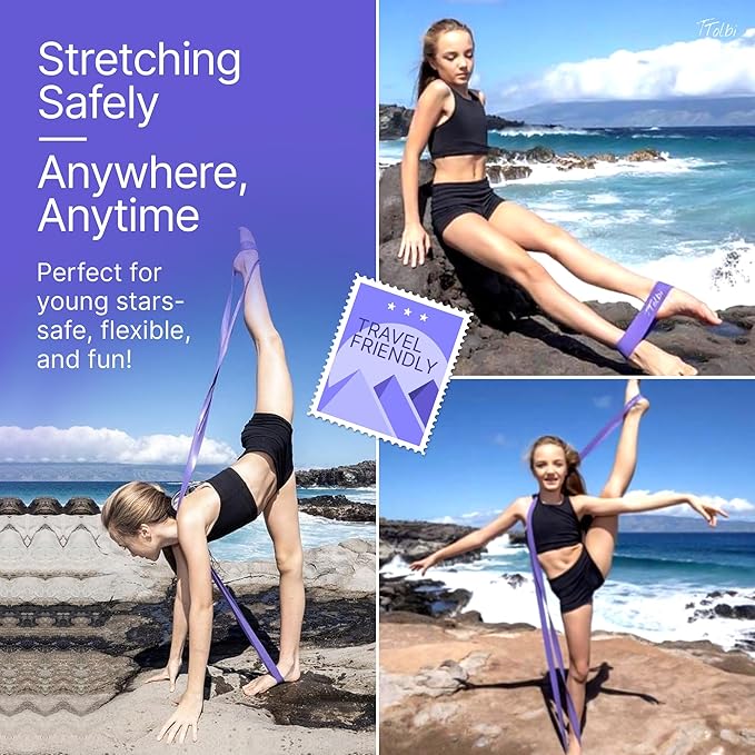 Premium Stretch Bands for Dancers – Improve Stretching & Flexibility with Ballet Stretching Band, Perfect Dance Equipment for Splits & Strength – Ideal Gifts for Dancers & Ballet Training