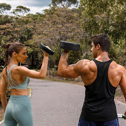 Dumbbell Weight Plates –Dual Purpose Ergonomic Fitness Equipment, Multifunctional Design for Strength Training, Full Body Workouts and Home Gym