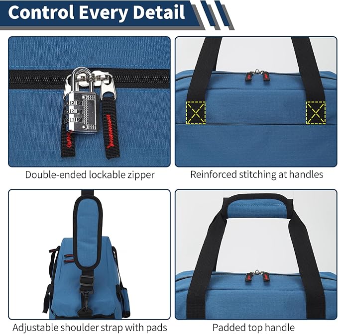 Small Gym Bag with Wet Pocket - 14 inch Mini Duffle Bag for Men & Women Lightweight Carry On Bag for Travel Sport - Blue