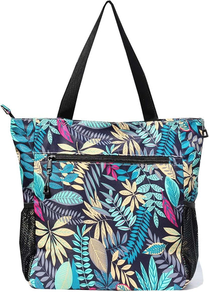 Original Floral Water Resistant Large Tote Bag Shoulder Bag for Gym Beach Travel Daily Bags Upgraded