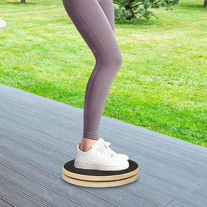 Colaxi Waist Twist Board Ab Twist Board Core Training Fitness Tool Wood for Home Gym Sturdy for Exercise for Strengthening Abdominal