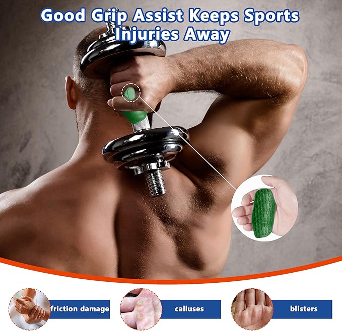 Silicone Gym Grips for Weight Lifting,Workout Gloves for Women Men Alternative,Anti Slip Gym Workout Grip,Rubber Gym Hand Grips-Weightlifting Grips Pad for Barbell,Pull Up,Ryptfit,Training