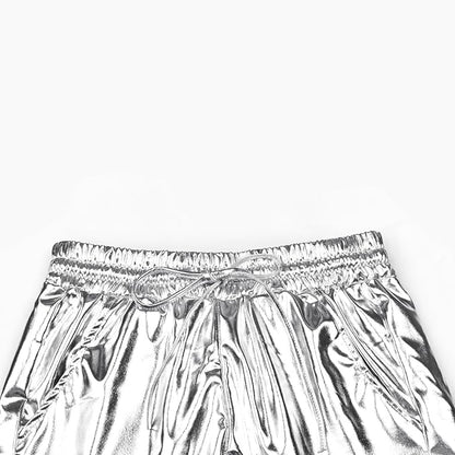 Perfashion Women's Metallic Shorts Summer Sparkly Hot Outfit Shiny Short Pants