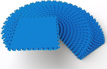 BalanceFrom Puzzle Exercise Mat 1/2" Thick, EVA Interlocking Foam Floor Tiles for Home Gym, Mat for Home Workout Equipment, Floor Padding for Kids, Multiple Sizes and Colors