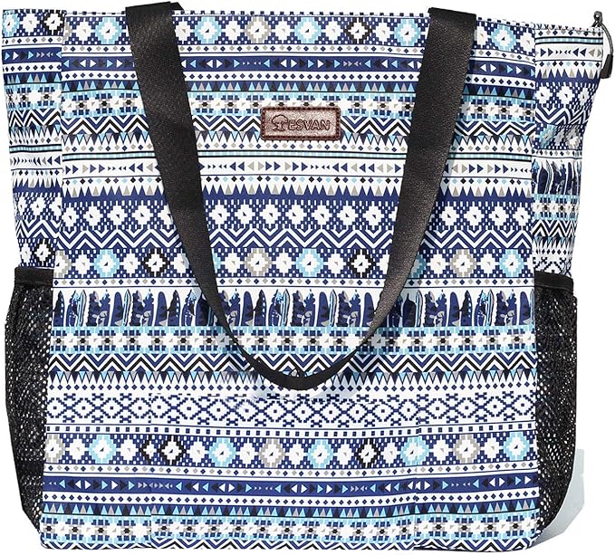 Original Floral Water Resistant Large Tote Bag Shoulder Bag for Gym Beach Travel Daily Bags Upgraded