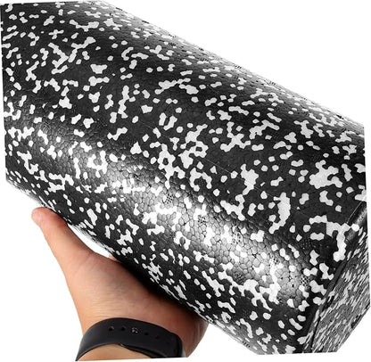 Yoga Column Foam Roller Muscle Relaxing Massage Tool Lightweight High-Density Foam with Non-Slip Groove Surface for Fitness Workout and Leg
