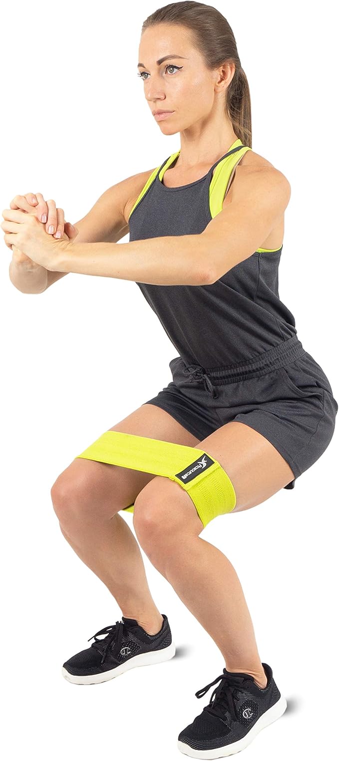 ProsourceFit Loop Resistance Bands Set of 3, 2-inch Wide for Leg Exercises and Physical Therapy
