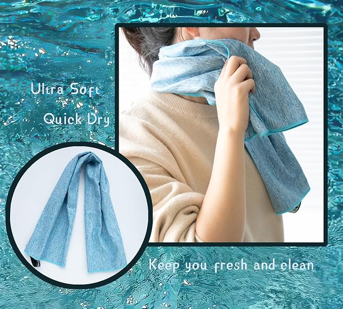 Microfiber Towels Quick Dry Gym Fast Drying Towels for Beach Camping Yoga Travel Sports Towels 5 Pack