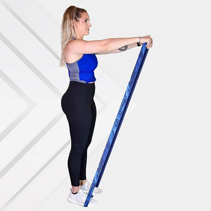 Vitality Flex Long Skinny Resistance Band Women’s Fitness – Non-Slip Fabric Full Body Exercise Band – Home Gym Fitness Strength Training Legs and Butt Workout