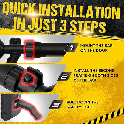 Pull Up Bar/Chin up bar Upper Body Workout Bar, Super load-bearing: Dual Security Locking, Two-way Support Fitness Strength Training Equipment