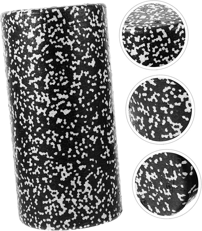 Yoga Column Foam Roller Muscle Relaxing Massage Tool Lightweight High-Density Foam with Non-Slip Groove Surface for Fitness Workout and Leg
