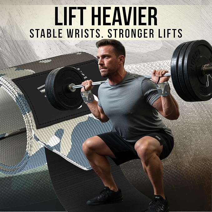 Nordic Lifting Wrist Wraps (1 Pair/2 Wraps) – Lifting Wrist Wraps with Thumb Loop for Weightlifting, Powerlifting & CrossFit – Durable Wrist Support Straps for Men & Women – Gym Essentials for Heavy Lifts