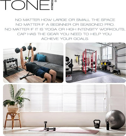 Tone Fitness Foldable Hip Thrust & Glute Exercise Machine | Adjustable Sissy Squat, Core & Leg Trainer | Multiple Colors