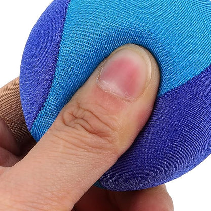 YARNOW Portable Mini Hand Grip Strength Trainer Ball for Finger Strengthening and Rehabilitation Tpr Fabric Hand Exerciser for Stress Relief and Concentration Improvement Light Blue