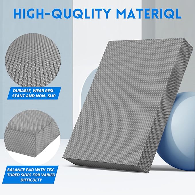 Balance Pad-2 Inch Thick Foam Exercise Pad, Non-Slip,Stability Trainer Pad for Physical Therapy,Yoga