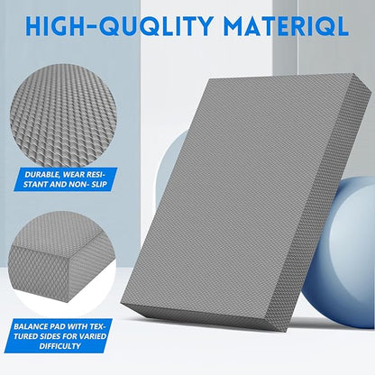 Balance Pad-2 Inch Thick Foam Exercise Pad, Non-Slip,Stability Trainer Pad for Physical Therapy,Yoga