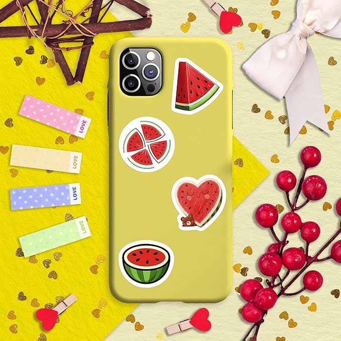 100Pcs Watermelon Stickers and Decals for Water Bottle, One in a Melon Stickers - Watermelon Party Supplies and Decoration - Melon Gifts - Gift for Women & Men