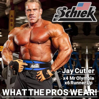 Schiek Sports 2006 Nylon 6 Inches Weight Lifting Belt - Support Belt for Power Lifting