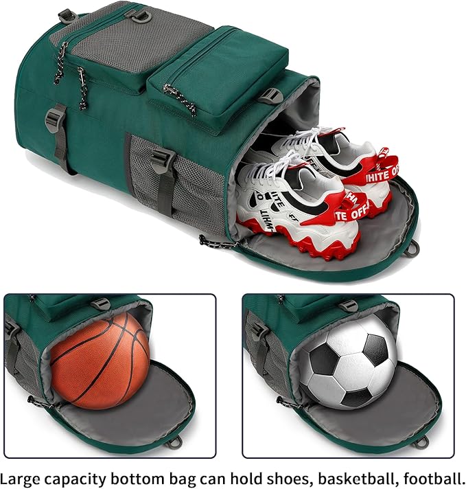 gym duffel bag backpack wrestling bag with shoe compartment 4 kinds of back method waterproof sports walking laptop