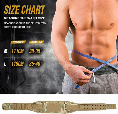 VISMIX Nylon Weight Lifting Belt for Back Support, Gym Belt for Training, Strength Training, Powerlifting, Squat & Deadlift-Adjustable Weightlifting Belt